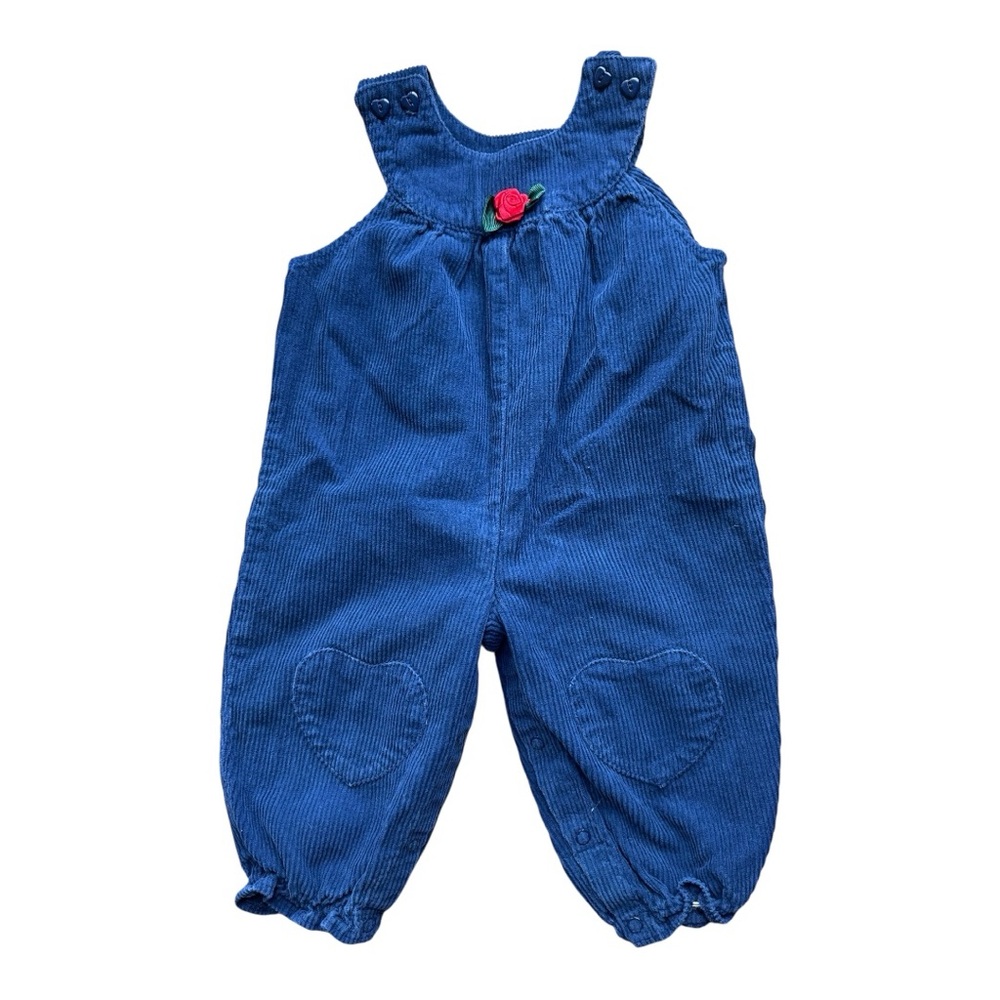 Blue Vintage Corduroy Youth 18 months Overalls Jumper